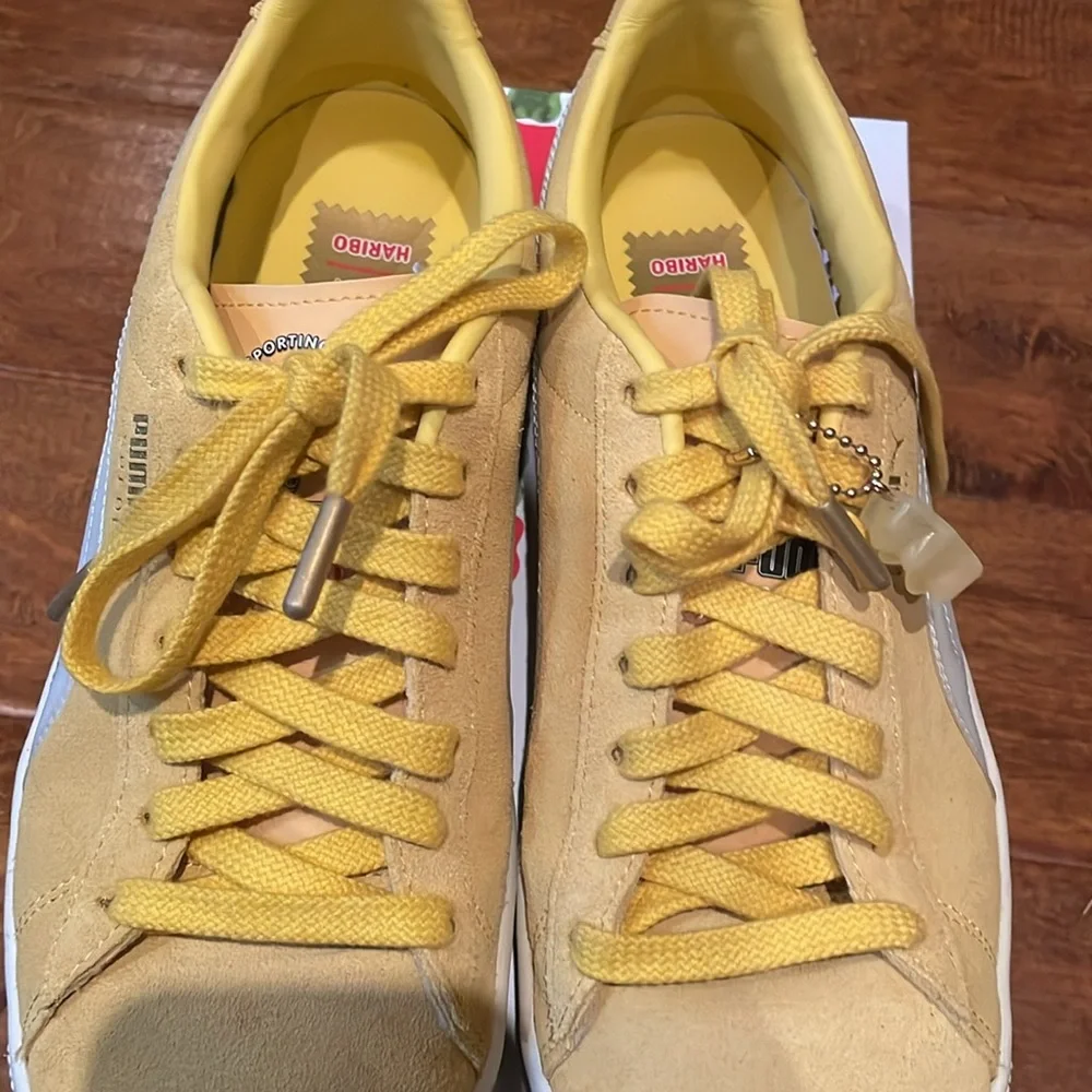 Puma Suede Triplex Haribo Mens US 10.5 EUR 44 Yellow Sneakers Shoes with Box - Picture 15 of 16
